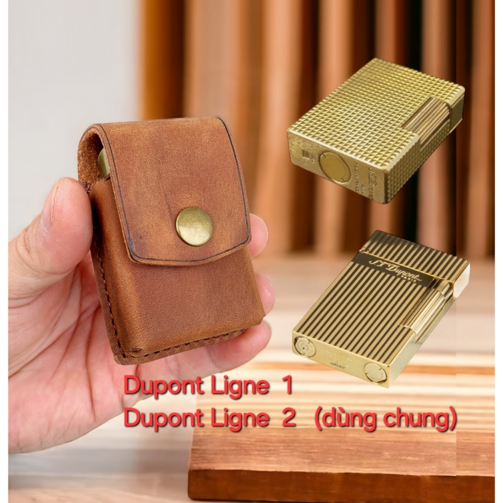 Dupont Ligne 1 และ Ligne 2 เคสหนังไฟแช็ก หนังวัวแท้แฮนด์เมด