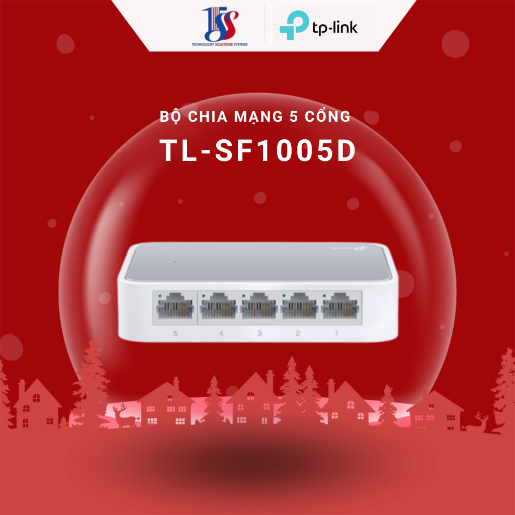TP-Link 5 Port Switch Network Switch TL-SF1005D (5Port 10/100Mbps - Plastic Case)-