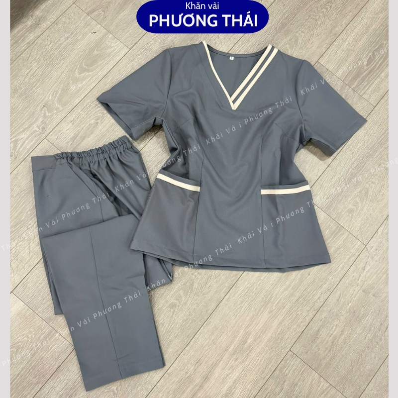 ชุดสปา ชุดพนักงาน ผ้าฝ้ายเย็น ไม่ร้อน ไม่ย้วย