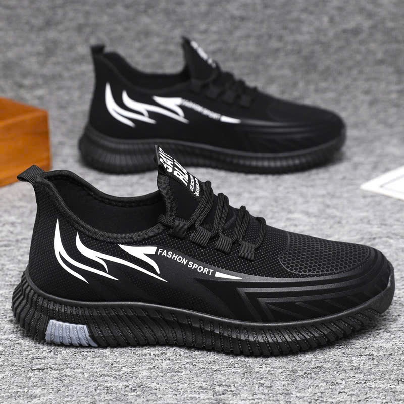 SPORT FASHION GN34S รองเท้าผ้าใบผู้ชายลายใบไม้ ทนทานและสวยงาม