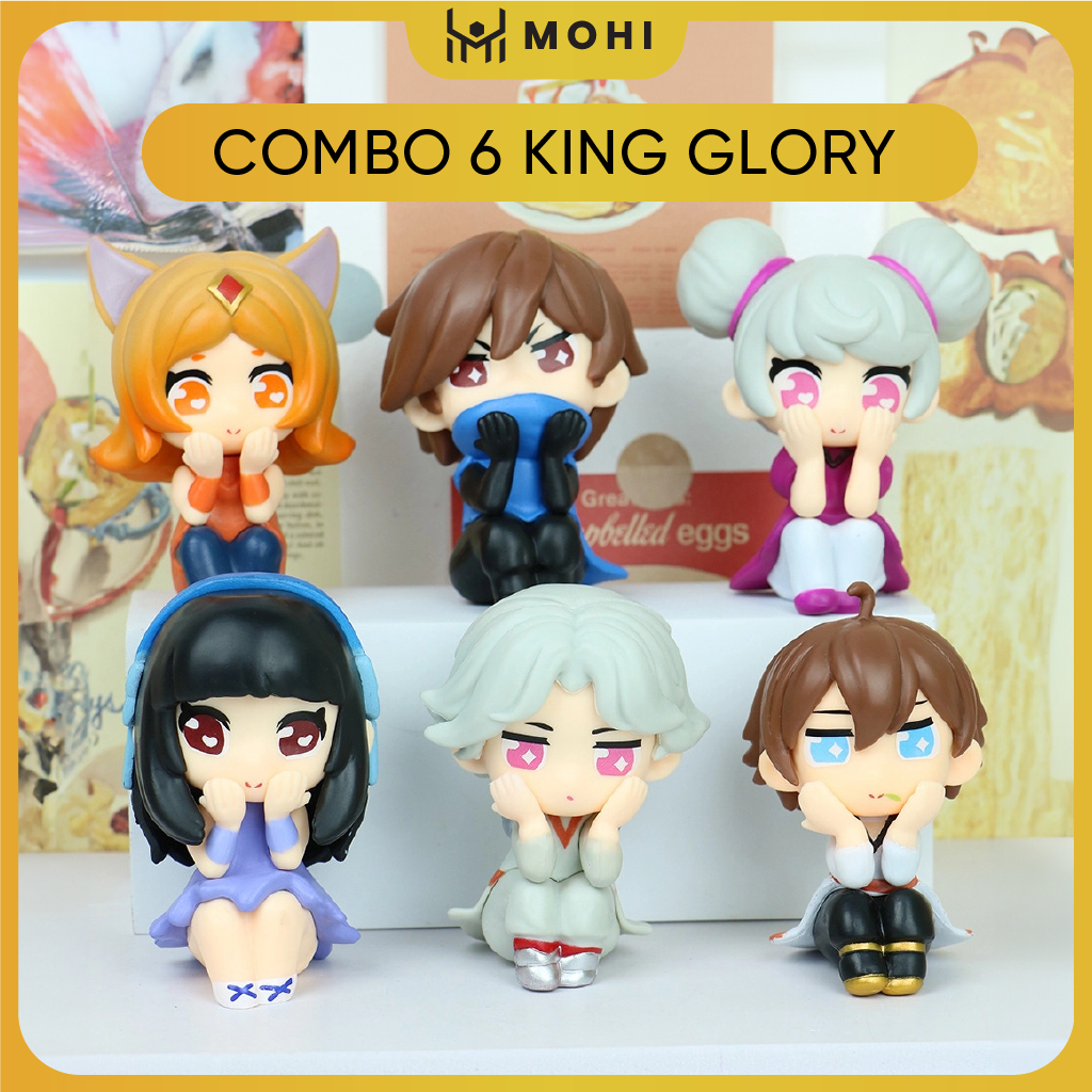 King of Glory Model set 6 King Glory - สูง 9-10cm - น้ําหนัก 500gram - ไม่มีกล่อง