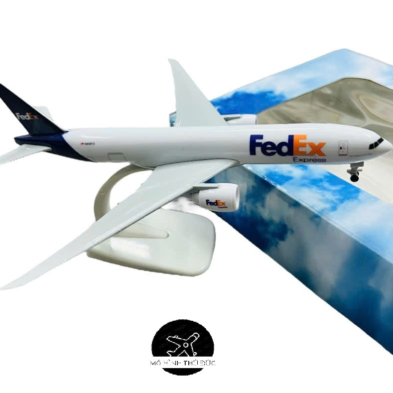 เครื่องบินรุ่น "FedEx Express" บริษัทขนส่งทั่วโลก FEDEX โลหะคุณภาพสูง 20CM Molded 1/400 Scale