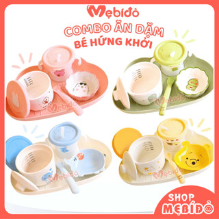 Combo Chén Sứ Ăn Dặm Kiểu Nhật Set Ăn Dặm Hứng Khởi Cho Bé  Hũ Thủy Tinh Cốc Tập Hút Shop Mẹ Bí Đỏ
