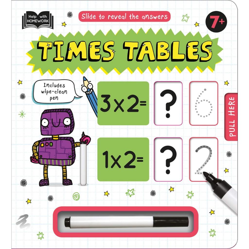 หนังสือภาษาอังกฤษสําหรับเด็ก 7+ Times Tables | Bookmedi