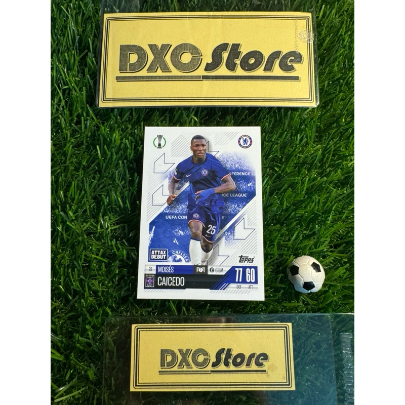 [ ของแท้ ] - ATTAX DEBUT - TOPPS MATCH ATTAX 2025 - MOISES CAICEDO (CHELSEA)