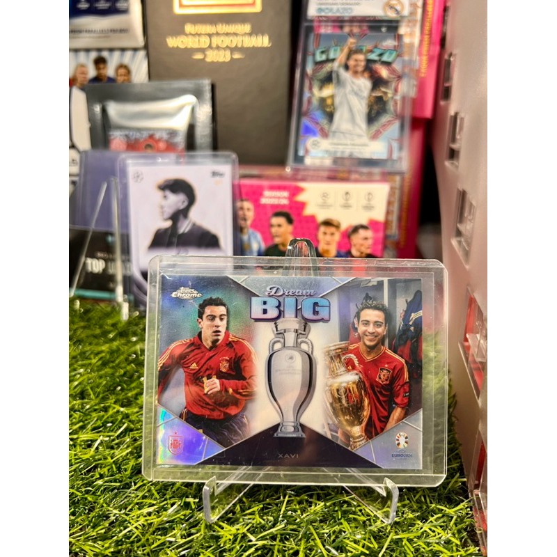 การ์ดฟุตบอล Xavi Big Dream Topps Chrome Eur0 2024