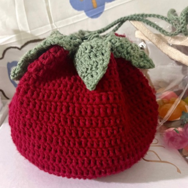 Tomato pouch handmade ขนาดใหญ่ Tomato bag