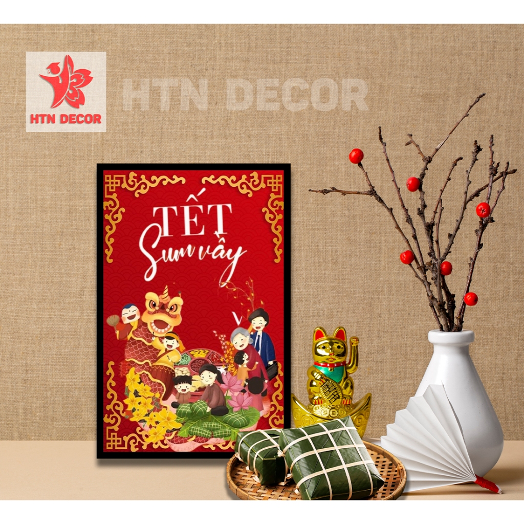คุณภาพสูง TET DAY WALL PAINTINGS/ TET DECORATIVE PAINTINGS/ AT TI 2025/ SUMMER TAT/ HTN DECOR