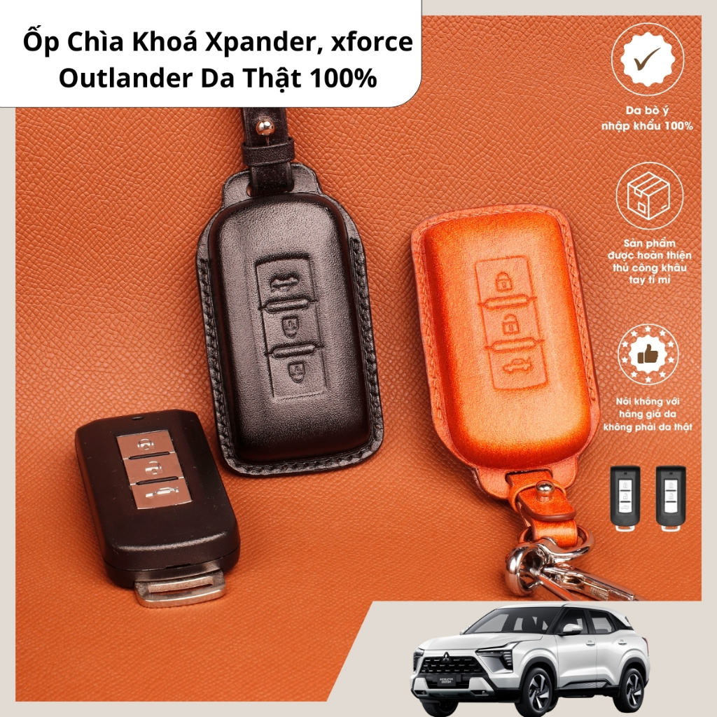 Xforce, เคสกุญแจ Xpander, เคสกุญแจ Xpander Attrage, Mitsubishi Outlander, หนังแท้ 100%