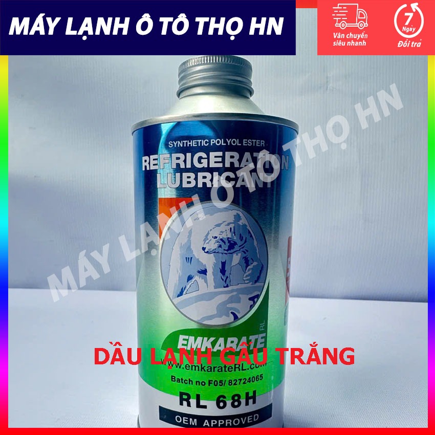 EMKARATE RL 68H White Bear น้ํามันเย็น (1 ลิตร) สําหรับระบบแอร์รถยนต์ สินค้าจีน D2001P0461K