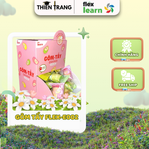 คอมโบ 3/5 ยางลบ FLEX-E002 รูปทรงน่ารัก สะอาด Few Crumbs