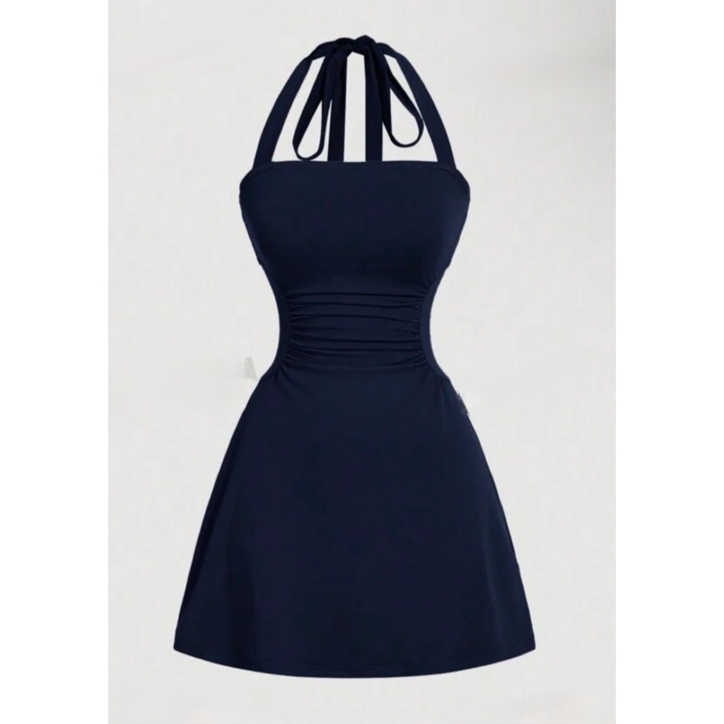 JEENA DRESS (NAVY)**