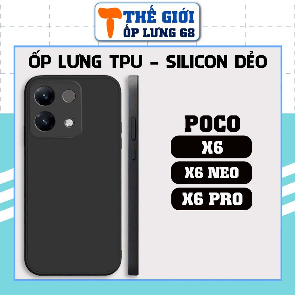Poco X6 / X6 Pro / X6 Neo Soft TPU เคสป้องกันกล้อง กันกระแทกราคาถูก