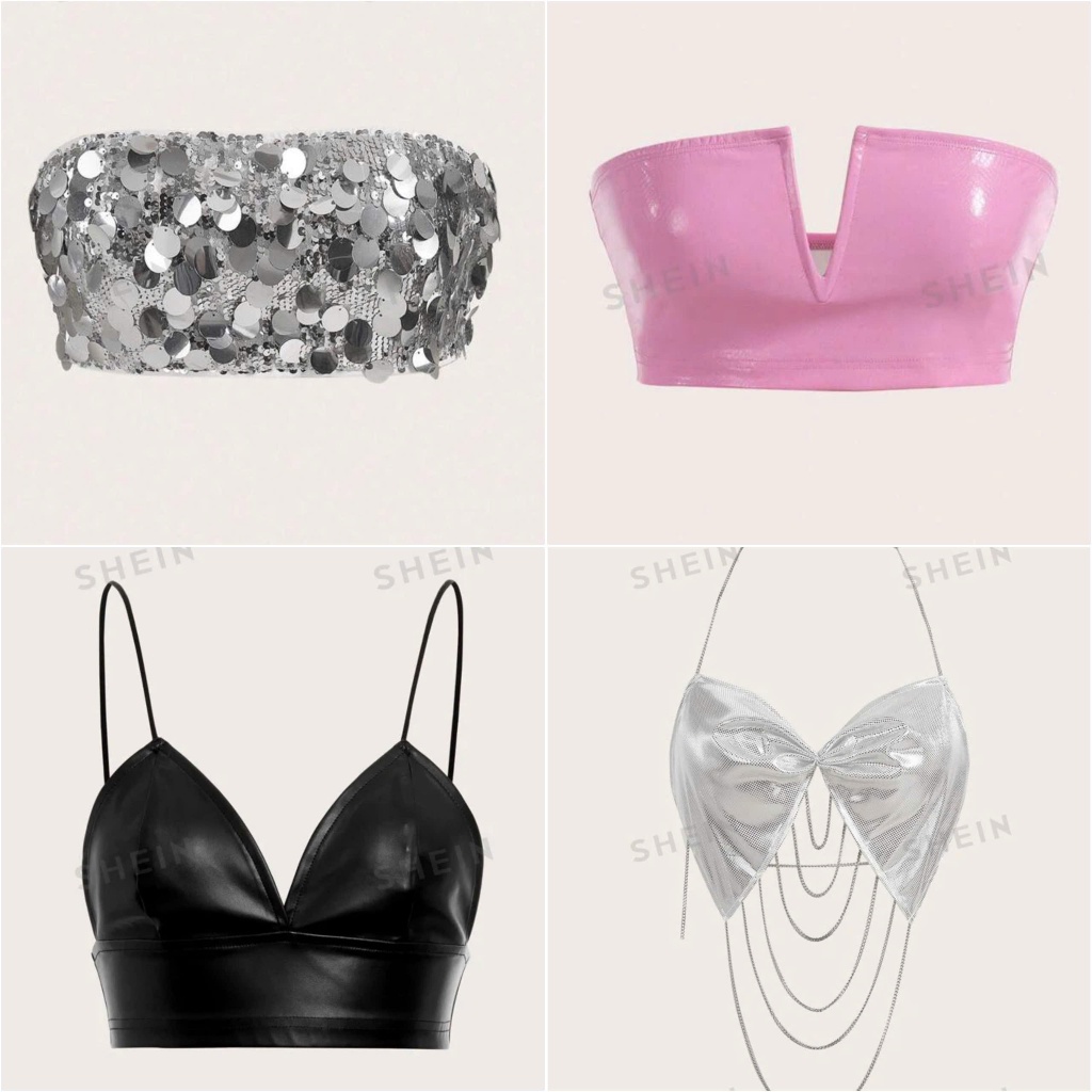 (READY ZILY, SILVER ZIMI, ZIRY, ZITY PINK XS - 1 SIZE BACK COMPARED TO WEAR - SHEIN) ZARY TOP - เสื้