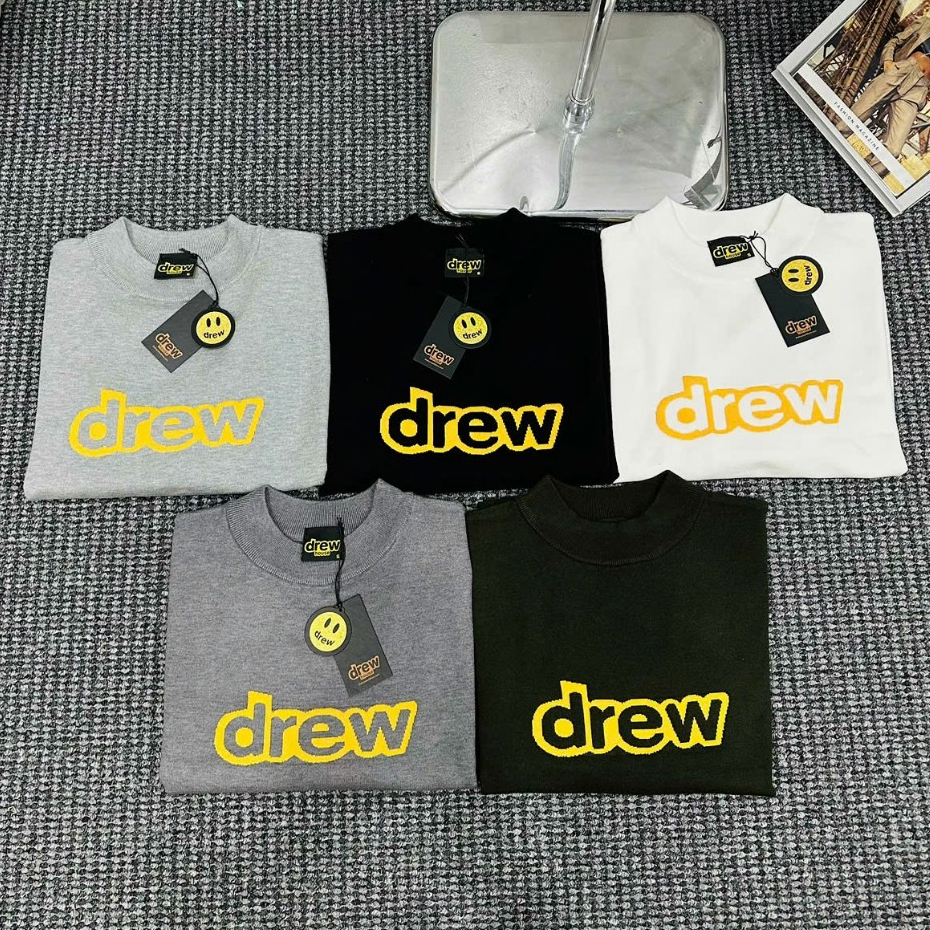 ️[คุณภาพกระจก] - Drw Hou.se Smile Wool Swt เสื้อรอบคอจดหมายเย็บปักถักร้อยพื้นฐานคุณภาพสูงหนาถักคุณภา