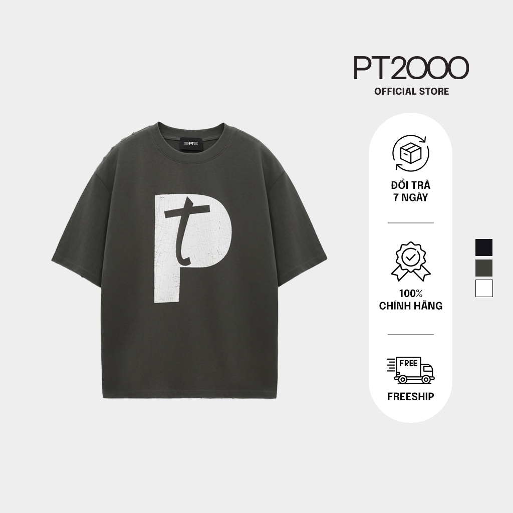 เสื้อยืดแขนสั้นผู้ชาย PT2000 ผ้าคอตตอน แบบ Regular อ่อนเยาว์ ไดนามิก (APM-M7)