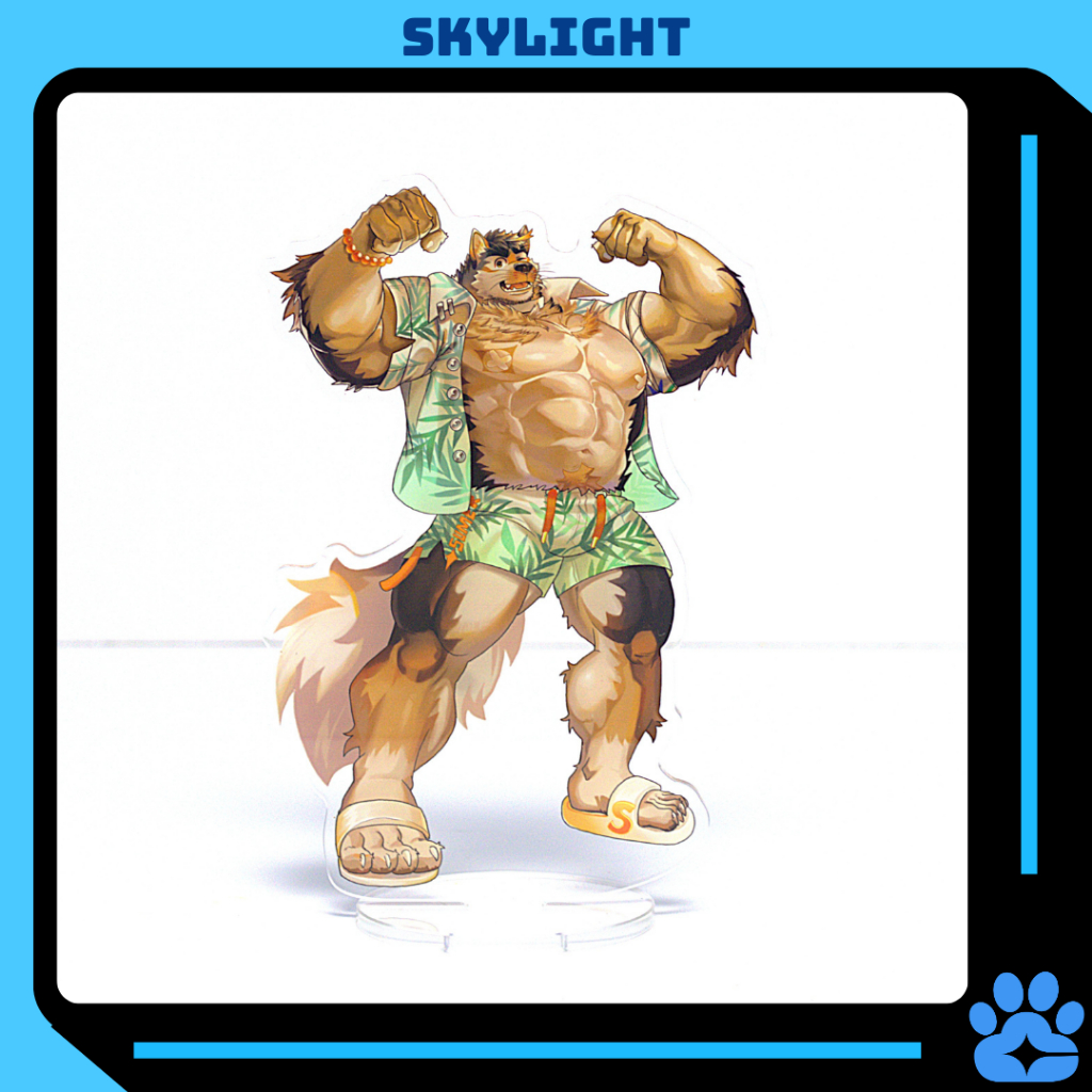 Model/ Standee Furry STERIO - Live A Hero - Mica plastic-14cm