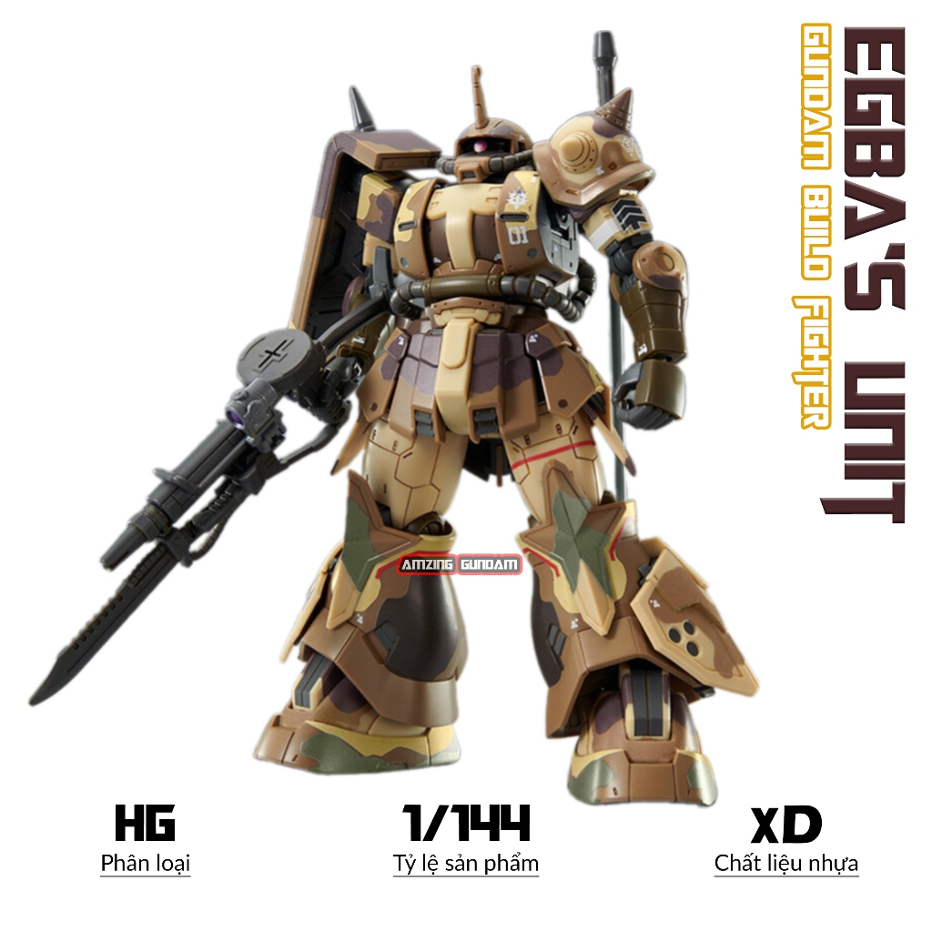 Hg Egbas Unit Zaku High Mobile Surface Model, 1/144 Mobile Suit