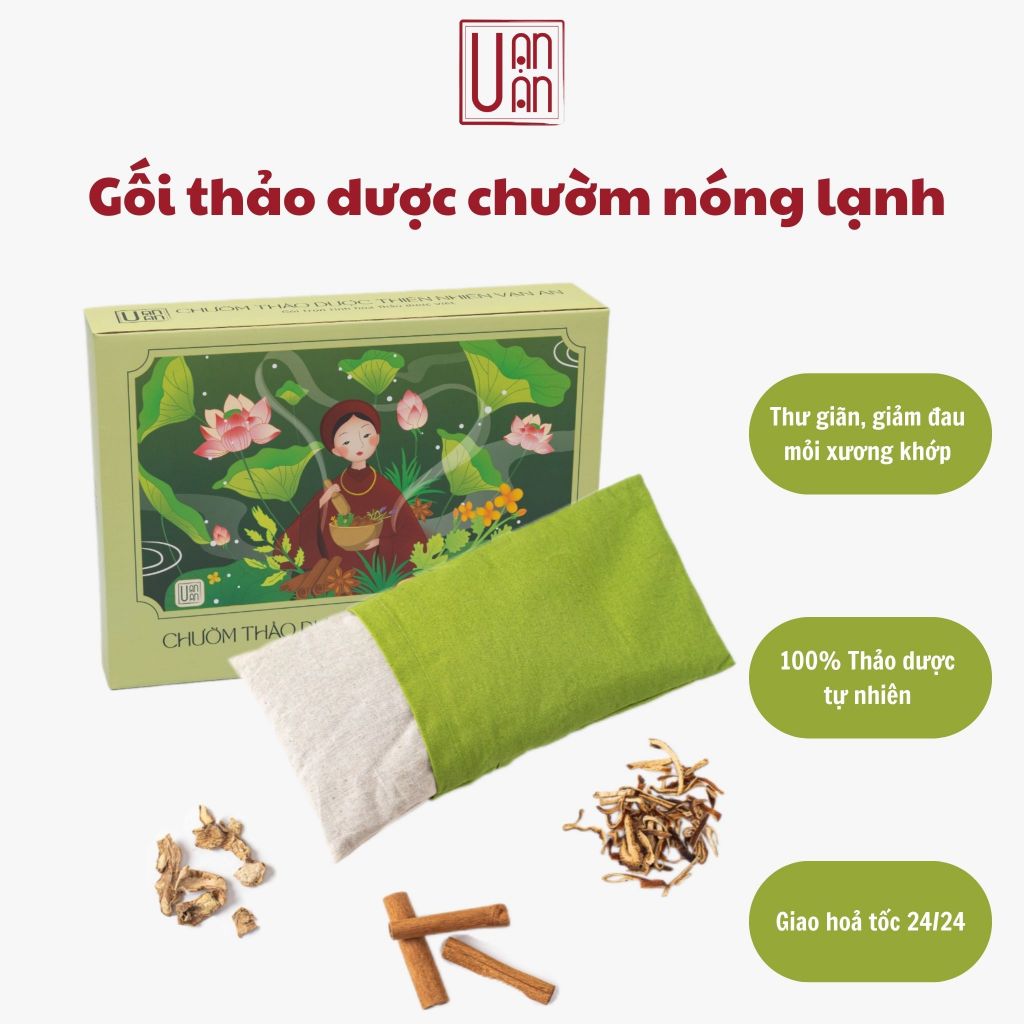 Van An Herbal Hot Pillow แพ็คร้อนสมุนไพรอเนกประสงค์เพื่อบรรเทาอาการปวดและผ่อนคลาย