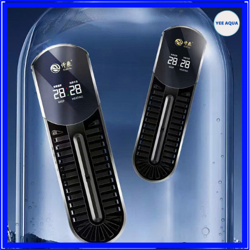 QY-888 เครื่องทําความร้อนตู้ปลาระดับพรีเมียม แสดงอุณหภูมิ Led ความจุจาก 300w-1200w ปิดเครื่องอัตโนมั