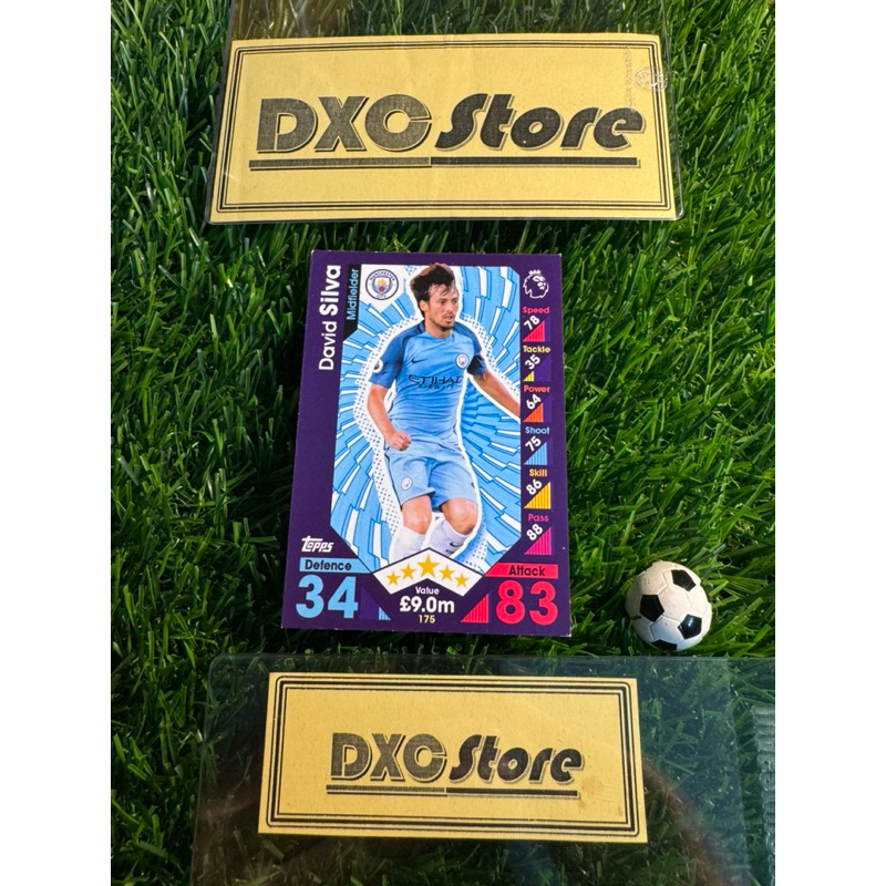 [ ของแท้ ] - TOPPS MATCH ATTAX 2016/2017 - DAVID SILVA (MANCHESTER CITY)