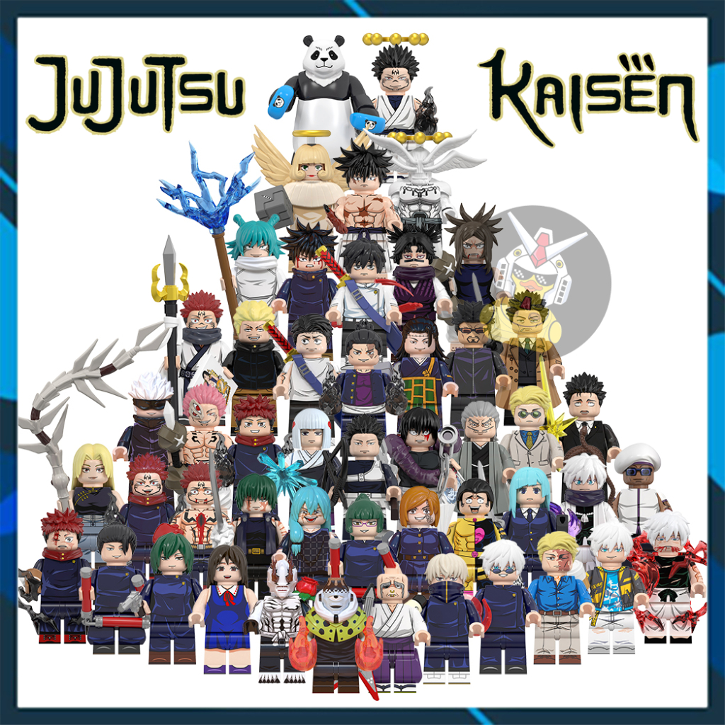 Jujutsu Kaisen รุ่นประกอบของเล่นสงครามสะกดอะนิเมะมังงะ WM6139 WM6140 WM6149 WM6201 WM6200 WM6202