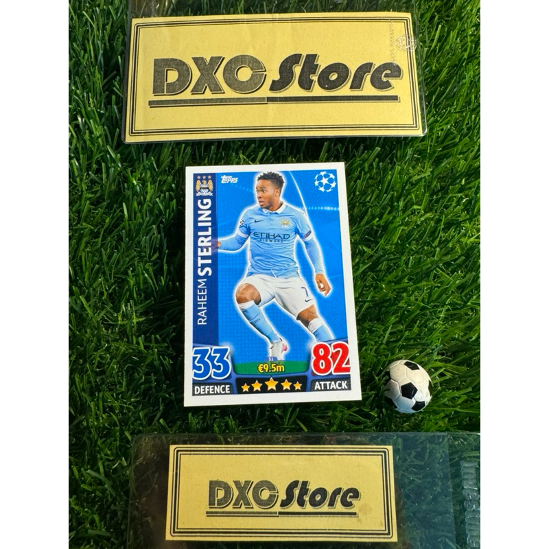 [ ของแท้ ] - TOPPS MATCH ATTAX UCL 2015/2016 - RAHEEM STERLING (MANCHESTER CITY)