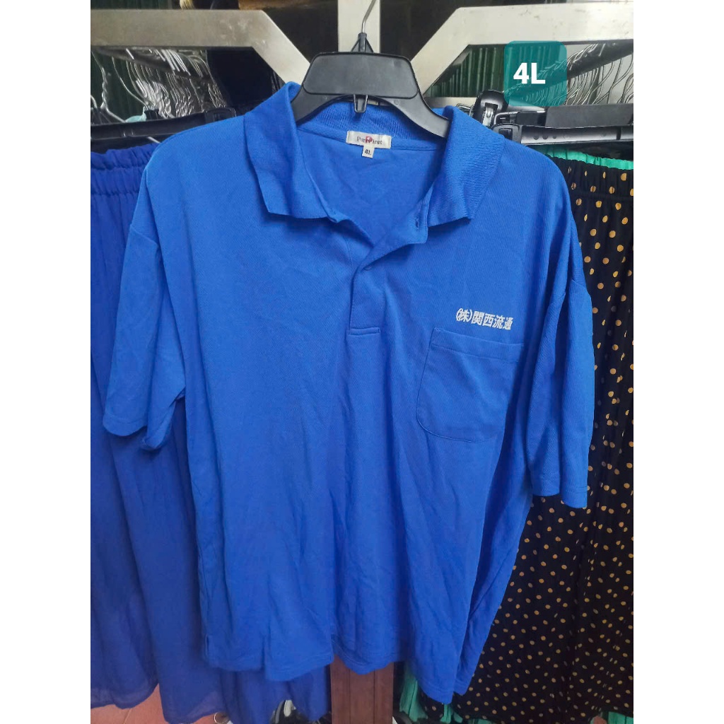 เสื้อยืดคอปกสีน้ําเงิน 4L MS31