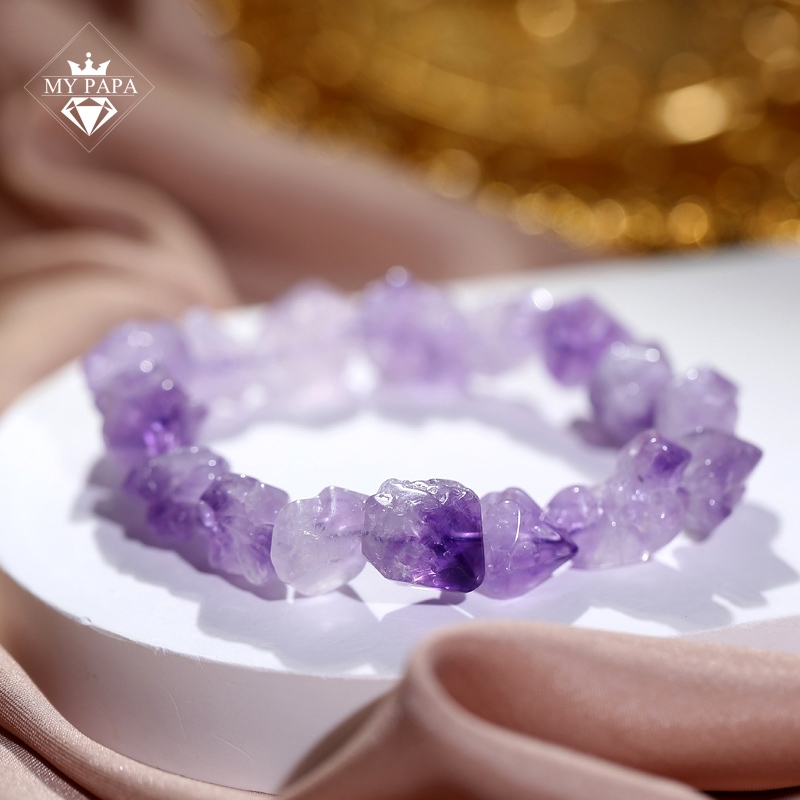 Bolivia MYPAPA Solid Lavender Amethyst Bracelet - พีระมิดแห่งปัญญา - MV125