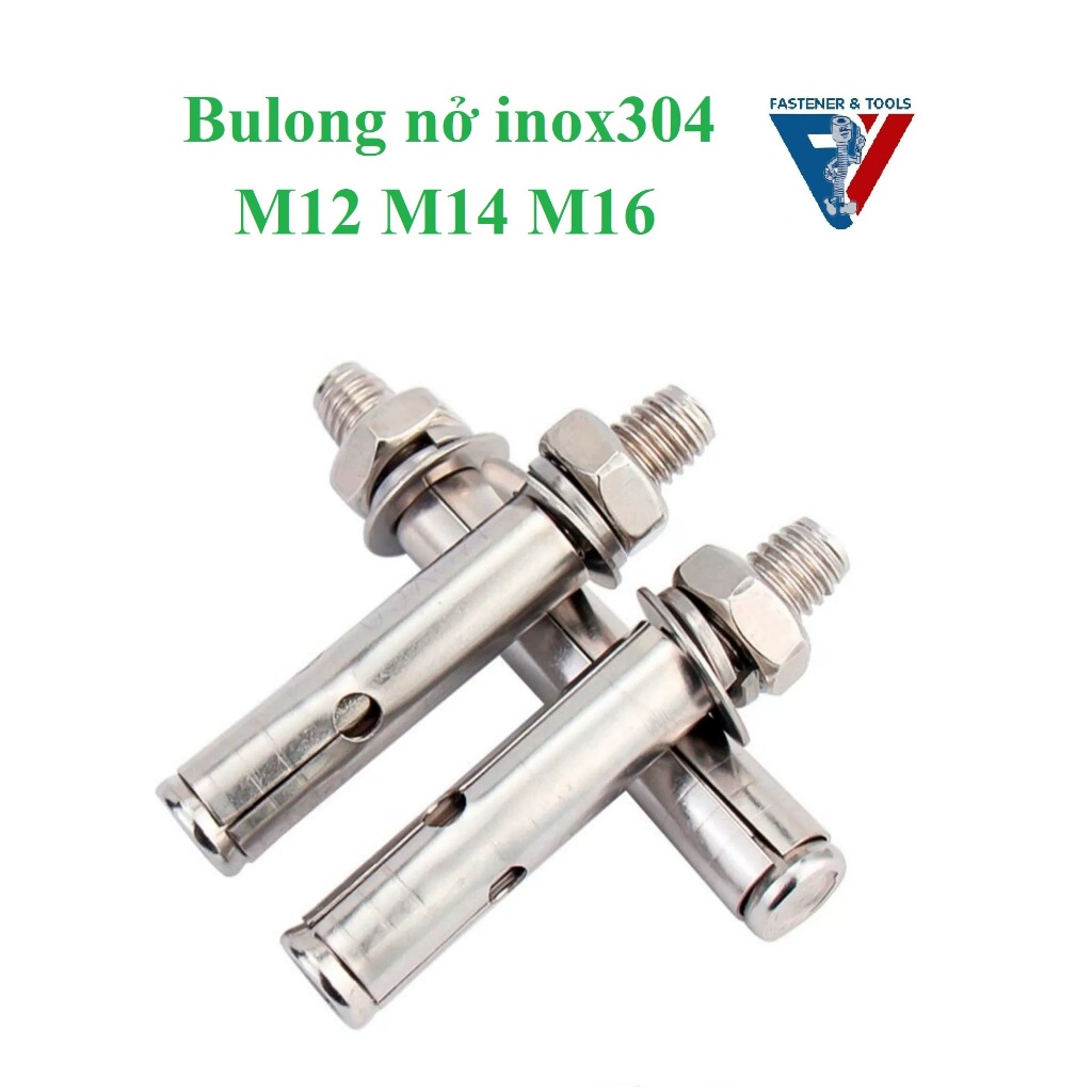 (INOX304) M12- M16 1 ชิ้น สลักขยาย สแตนเลส 304 M12, M14,M16