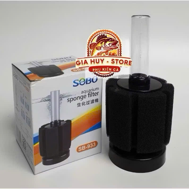 SOBO SB-933 เครื่องกรองน้ําไมโครชีวภาพขนาดเล็กสําหรับตู้ปลา [SB933]