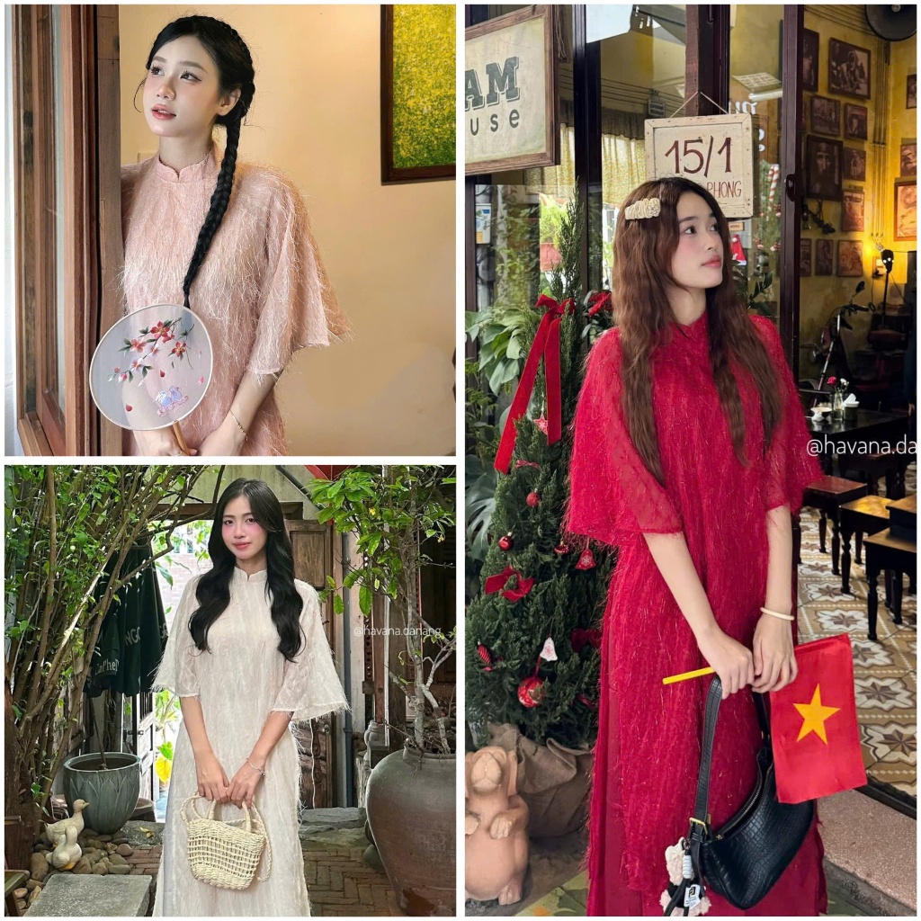 [BIG Size AVAILABLE] REFORMED Ao Dai SET 3 สี PHI VU พร้อมกางเกง