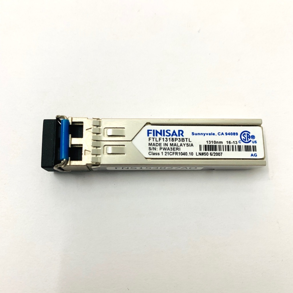 โมดูลออปติคอล Finisar FTLF1318P3BTL SFP 1G 1310nm LC 10km อุณหภูมิอุตสาหกรรม