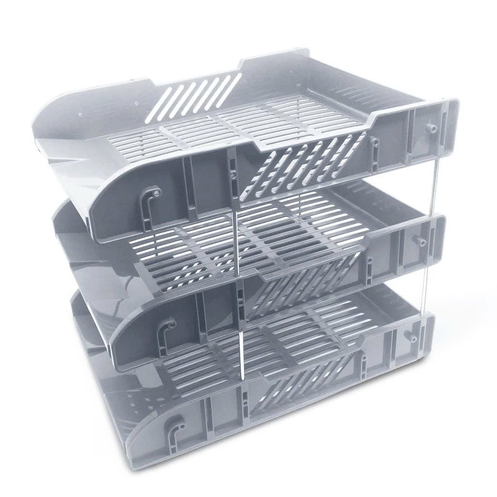 เดลี่ ถาดเอกสาร 3 ชั้น รหัส PO FT302 (ร้านจัดส่งสุ่มสี)