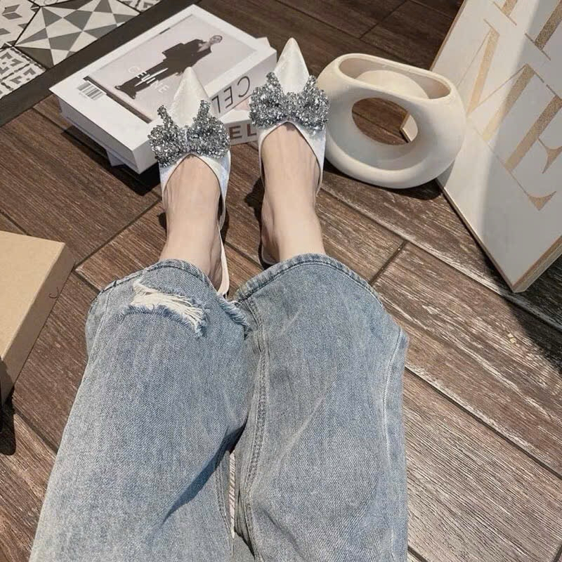 TOMI_A7 รองเท้าเปิดส้นส้นแบน - Bigsize พื้นแบน (35-46)