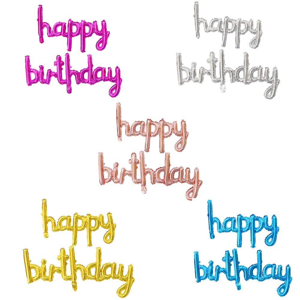 ชุดตัวอักษร HAPPY BIRTHDAY ลูกโป่งตัวอักษร HAPPY BIRTHDAY และของตกแต่งปาร์ตี้ - ร้านแวน