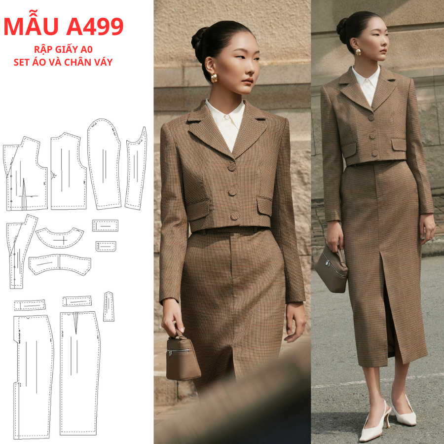 PAPER SHEET A0 เสื้อและกระโปรง SET-A499