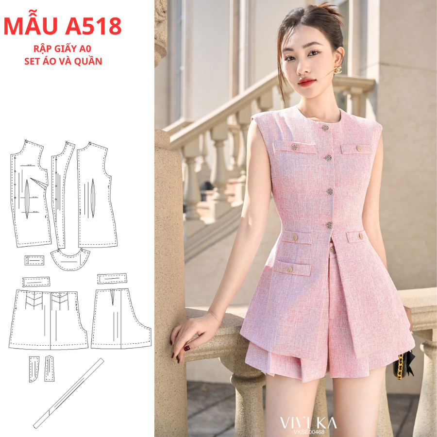 PAPER SHEET A0 เสื้อและกางเกง SET-A518