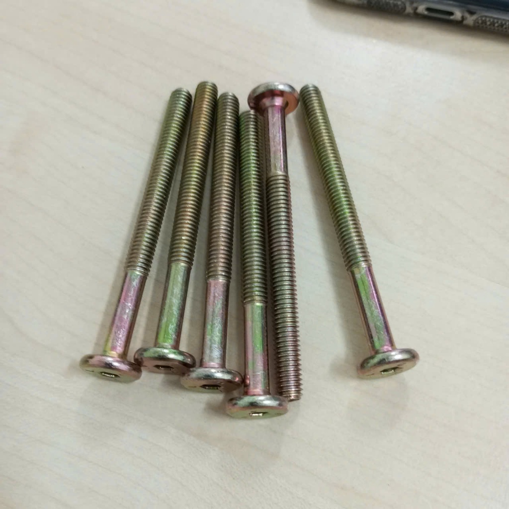 น็อต 6x70x13 (LG4) 7 สี (100 ตัว/ถุง)