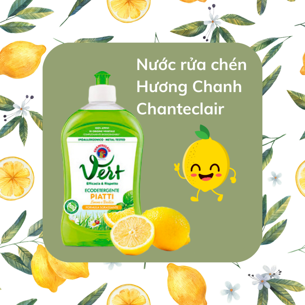 Chanteclair น้ํายาล้างจานสูตรเข้มข้นรุ่นใหม่ ขจัดคราบไขมันและติดจาน CLEAN และ SHINY