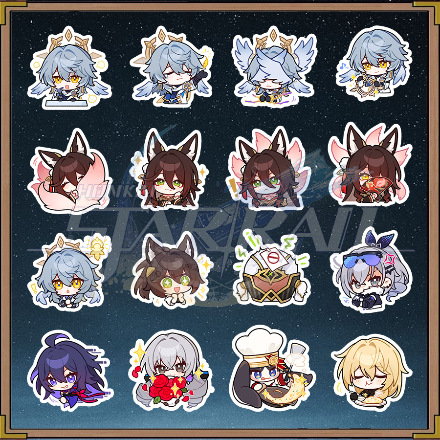 Honkai Star RailSet 16 ดวง Shush, Bronya, Fugue, Luocha, Pom-Pom, Seele,. – HKSR019