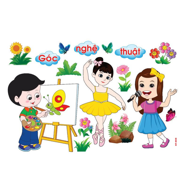 รูปลอกก่อนวัยเรียน - มุมศิลปะ NT-005 (รูปแบบใหญ่ 122x80)