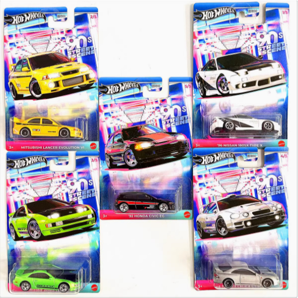 HOTWHEELS 90S STREET SCENE - Cobra Toys - Hot Wheels - รถโมเดลสเกล 1:64