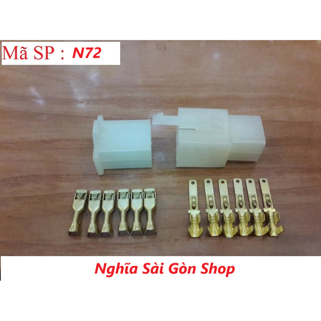 ชุดแจ็คพลาสติก 6 รู 6พี - 2.8 - N72 (1 แพ็ค/10 ชุด)