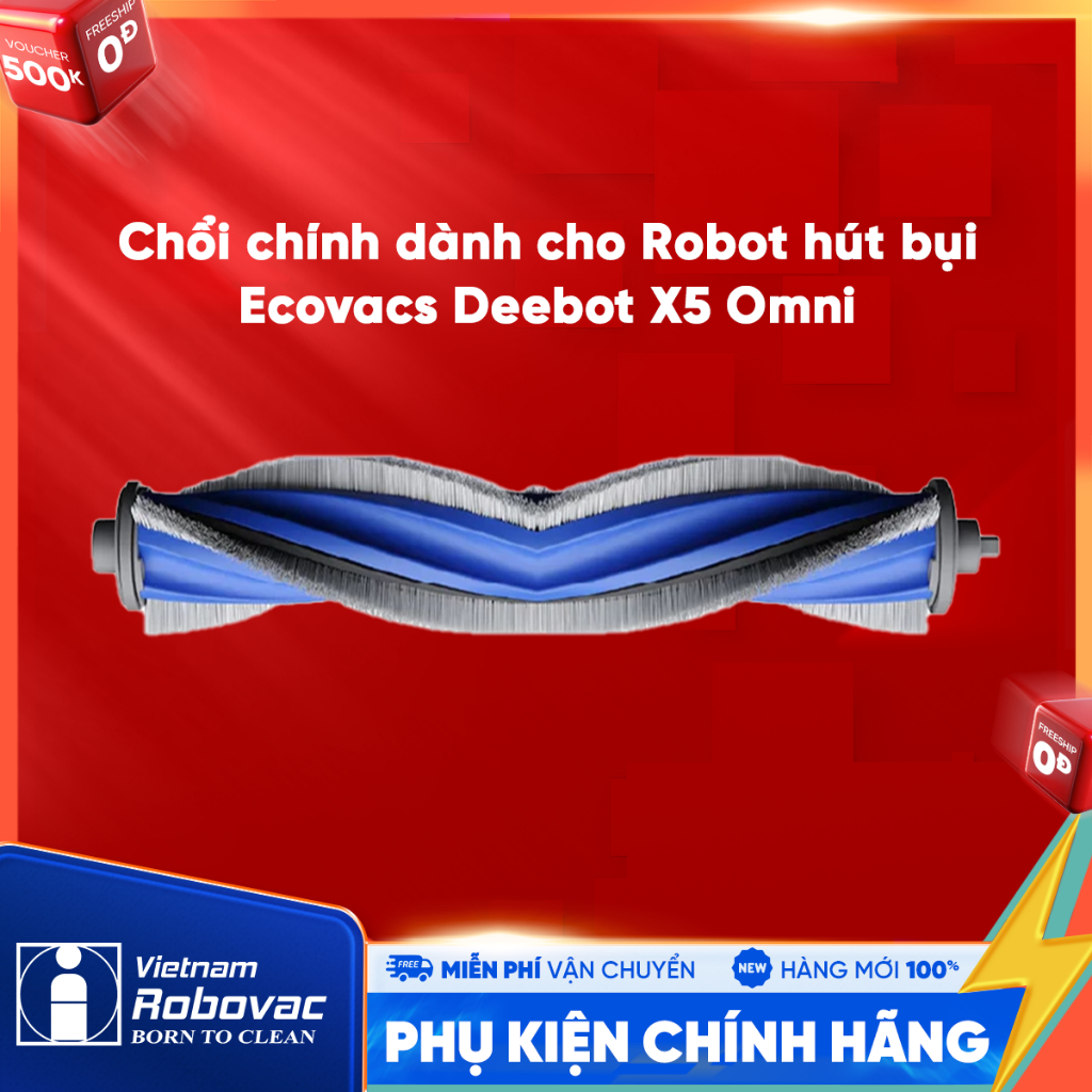 X5 Omni แปรงหลัก - อุปกรณ์เสริมทดแทนสําหรับเครื่องดูดฝุ่นหุ่นยนต์ Ecovacs X5 Omni