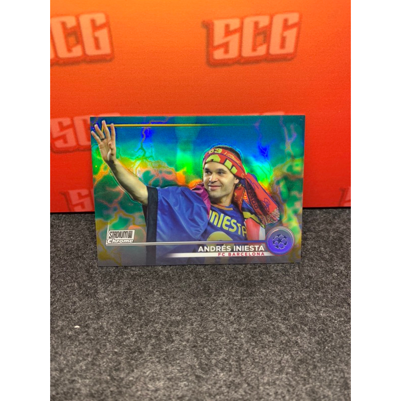Andre Iniesta Topps Stadium Chrome Limited 125 การ์ดฟุตบอล - Barce