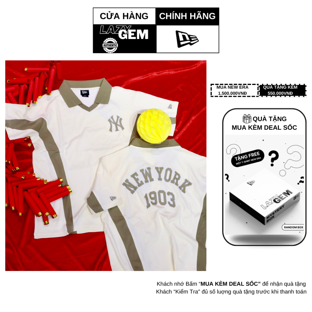 [NEW ERA NEW JANUARY 2025] เสื้อโปโล New Era คอปกมอส 2025 - ของแท้ 100% - CODE 14113660