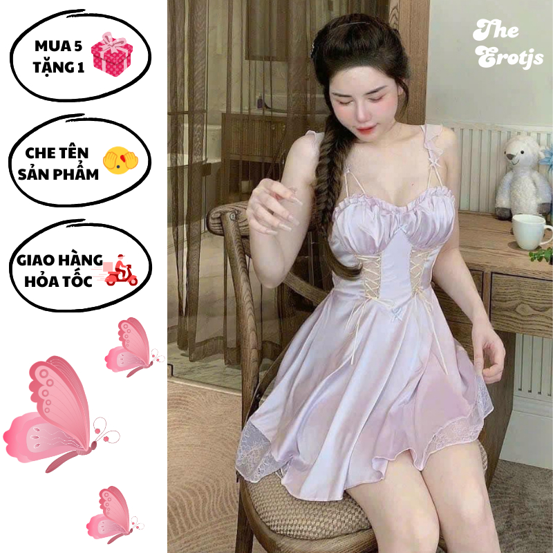 {REAL PHOTOS และ VIDEOS} (V31) ชุดนอนผ้าไหมเซ็กซี่