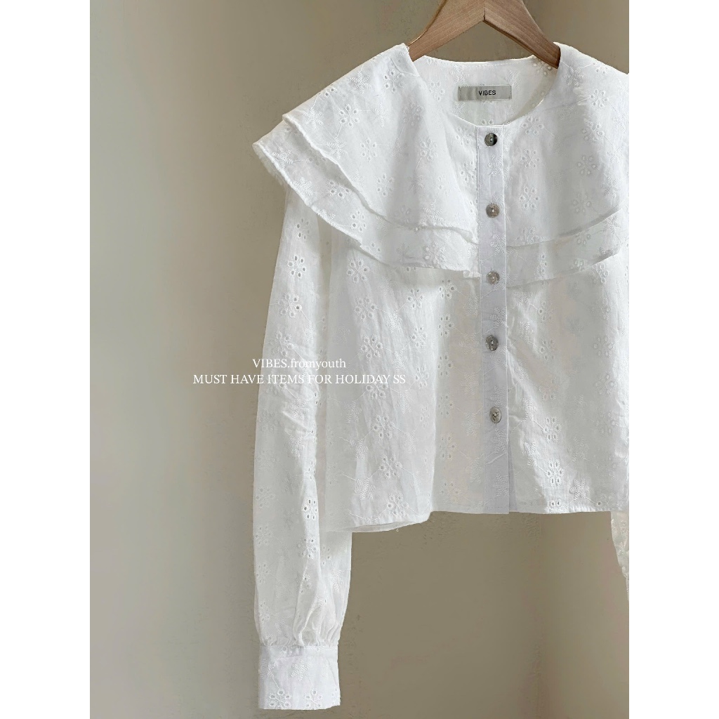 เสื้อเชิ้ตลูกไม้ชั้น_av1955
