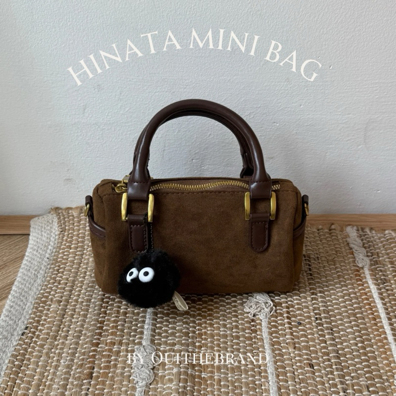 [ ฟรีเสน่ห์ ] Hinata ひまり Mini Bag - Retro Mini Suede Bag Damian HINATA ( Ouithebrand )